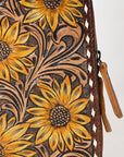 American Darling Sling Hand Tooled Genuine Leather Women Bag Western Handbag Purse