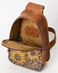 American Darling Sling Hand Tooled Genuine Leather Women Bag Western Handbag Purse