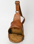 American Darling Sling Hand Tooled Genuine Leather Women Bag Western Handbag Purse