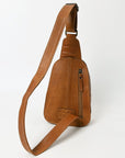 American Darling Sling Hand Tooled Genuine Leather Women Bag Western Handbag Purse