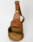 American Darling Sling Hand Tooled Genuine Leather Women Bag Western Handbag Purse