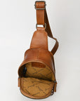 American Darling Sling Hand Tooled Genuine Leather Women Bag Western Handbag Purse