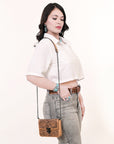American Darling Crossbody Hand Tooled Genuine Leather women bag western handbag purse