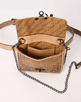 American Darling Crossbody Hand Tooled Genuine Leather women bag western handbag purse