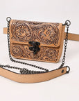 American Darling Crossbody Hand Tooled Genuine Leather women bag western handbag purse