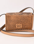 American Darling Crossbody Hand Tooled Genuine Leather women bag western handbag purse