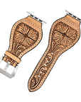 American Darling Floral Hand Tooled I watch Men Women Genuine Leather