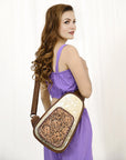 American Darling Sling Hand Tooled Saddle Blanket Genuine Leather women bag western handbag purse