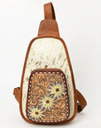 American Darling Sling Hand Tooled Saddle Blanket Genuine Leather women bag western handbag purse