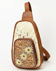 American Darling Sling Hand Tooled Saddle Blanket Genuine Leather women bag western handbag purse