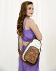 American Darling Sling Hand Tooled Saddle Blanket Genuine Leather women bag western handbag purse