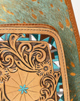 American Darling Sling Hand Tooled Saddle Blanket Genuine Leather women bag western handbag purse