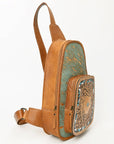 American Darling Sling Hand Tooled Saddle Blanket Genuine Leather women bag western handbag purse