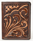 BAR H EQUINE Genuine Leather Rodeo - Bifold & Trifold Wallet For Men Women