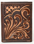 BAR H EQUINE Genuine Leather Rodeo - Bifold & Trifold Wallet For Men Women
