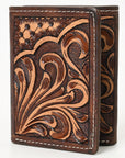BAR H EQUINE Genuine Leather Rodeo - Bifold & Trifold Wallet For Men Women