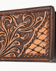 BAR H EQUINE Genuine Leather Rodeo - Bifold & Trifold Wallet For Men Women
