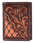 BAR H EQUINE Genuine Leather Rodeo - Bifold & Trifold Wallet For Men Women