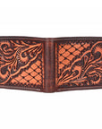 BAR H EQUINE Genuine Leather Rodeo - Bifold & Trifold Wallet For Men Women