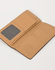 BAR H EQUINE Rodeo Floral Bifold & Trifold Wallet For Men Women Genuine Leather Tan