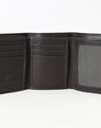 BAR H EQUINE Rodeo Steer Head Bifold & Trifold Wallet For Men Women Genuine Leather Brown