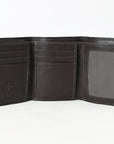 BAR H EQUINE Rodeo Steer Head Bifold & Trifold Wallet For Men Women Genuine Leather Brown