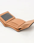 BAR H EQUINE Rodeo Floral Bifold & Trifold Wallet For Men Women HairOn Genuine Leather Brown