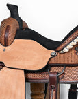 HILASON Western Horse Ranch Roping American Leather Saddle Brown
