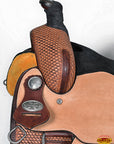 HILASON Western Horse Ranch Roping American Leather Saddle Brown