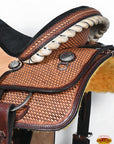 HILASON Western Horse Ranch Roping American Leather Saddle Brown