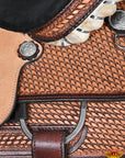 HILASON Western Horse Ranch Roping American Leather Saddle Brown