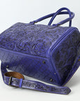 American Darling Duffel Hand Tooled Genuine Leather Women Bag Western Handbag Purse