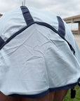 66 In - 84 In Hilason Horse Fly Sheet Uv Protect Mesh Bug Mosquito Summer White