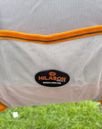 66 In - 84 In Hilason Horse Fly Sheet Uv Protect Mesh Bug Mosquito Summer White/Orange