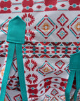 66 In - 84 In Hilason Horse Fly Sheet Uv Protect Mesh Bug Mosquito Summer White Aztec