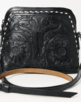 American Darling Hand Tooled Genuine Leather Women Bag Western Handbag Purse