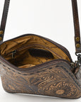 American Darling Hand Tooled Genuine Leather Women Bag Western Handbag Purse