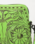 American Darling Hand Tooled Genuine Leather Women Bag Western Handbag Purse