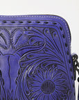 American Darling Hand Tooled Genuine Leather Women Bag Western Handbag Purse
