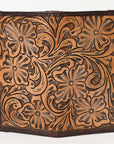 BAR H EQUINE Western Floral Rodeo Bifold Men Women Genuine American Leather Wallet