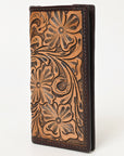 BAR H EQUINE Western Floral Rodeo Bifold Men Women Genuine American Leather Wallet