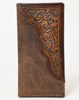 BAR H EQUINE Western Floral Rodeo Bifold Men Women Genuine American Leather Wallet