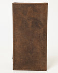 BAR H EQUINE Western Floral Rodeo Bifold Men Women Genuine American Leather Wallet