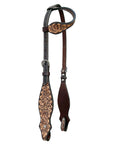 Bar H Equine Western Leather Horse Tack Set Floral Carved Brown
