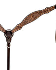 Bar H Equine Western Leather Horse Tack Set Floral Carved Brown