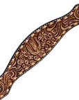 Bar H Equine Western Leather Horse Tack Set Floral Carved Brown