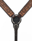 BAR H EQUINE Western Horse Headstall Breast Collar Set American Leather