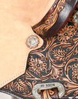 Flex Tree Western Horse Saddle In American Leather Barrel Trail Hilason