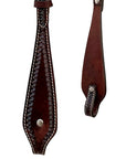 Bar H Equine Western Genuine Leather Horse Tack Set Dark Brown