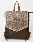 Ohlay Bags OHG190 Backpack Hand Tooled Genuine Leather Women Bag Western Handbag Purse